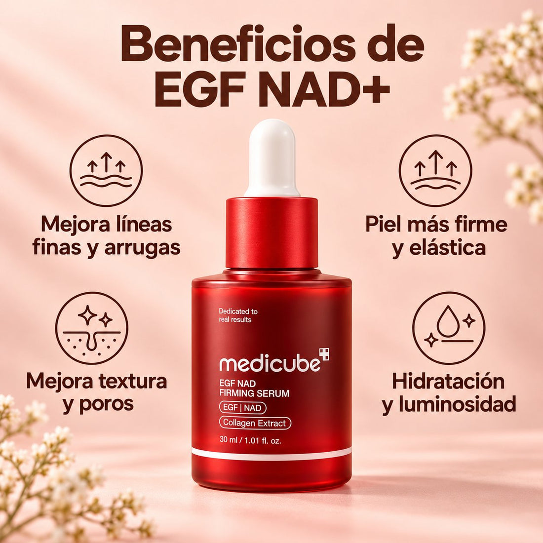 EGF NAD+ Sérum Reafirmante 30 ml · Medicube