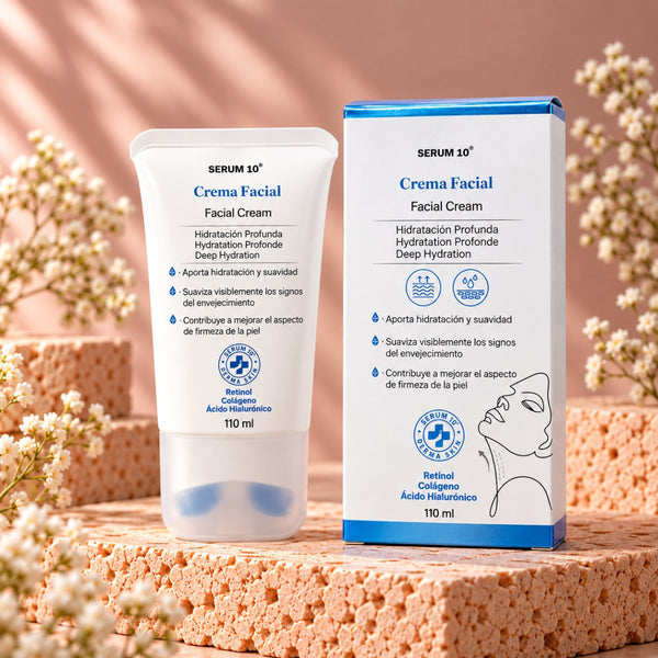 Crema Reafirmante para Cuello con Masajeador · Serum 10