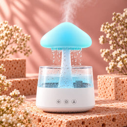 Difusor Nube con Sonido de Lluvia y Luz LED